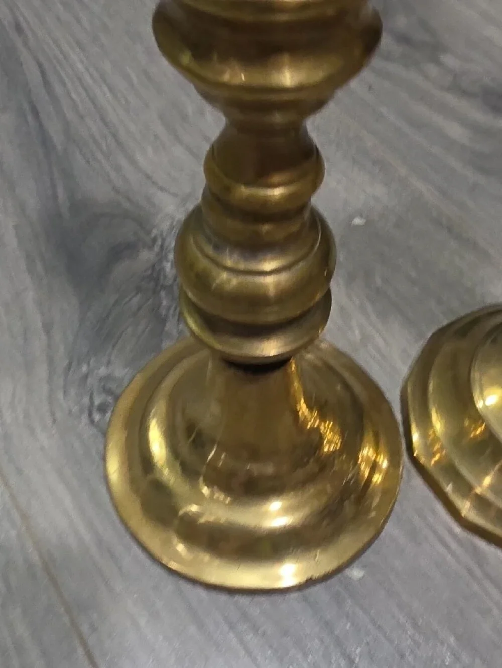 Brass VintageCandlestick Holders Set Of 3